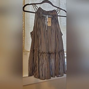 Women's blouses Top, Foft  L  , Black and White